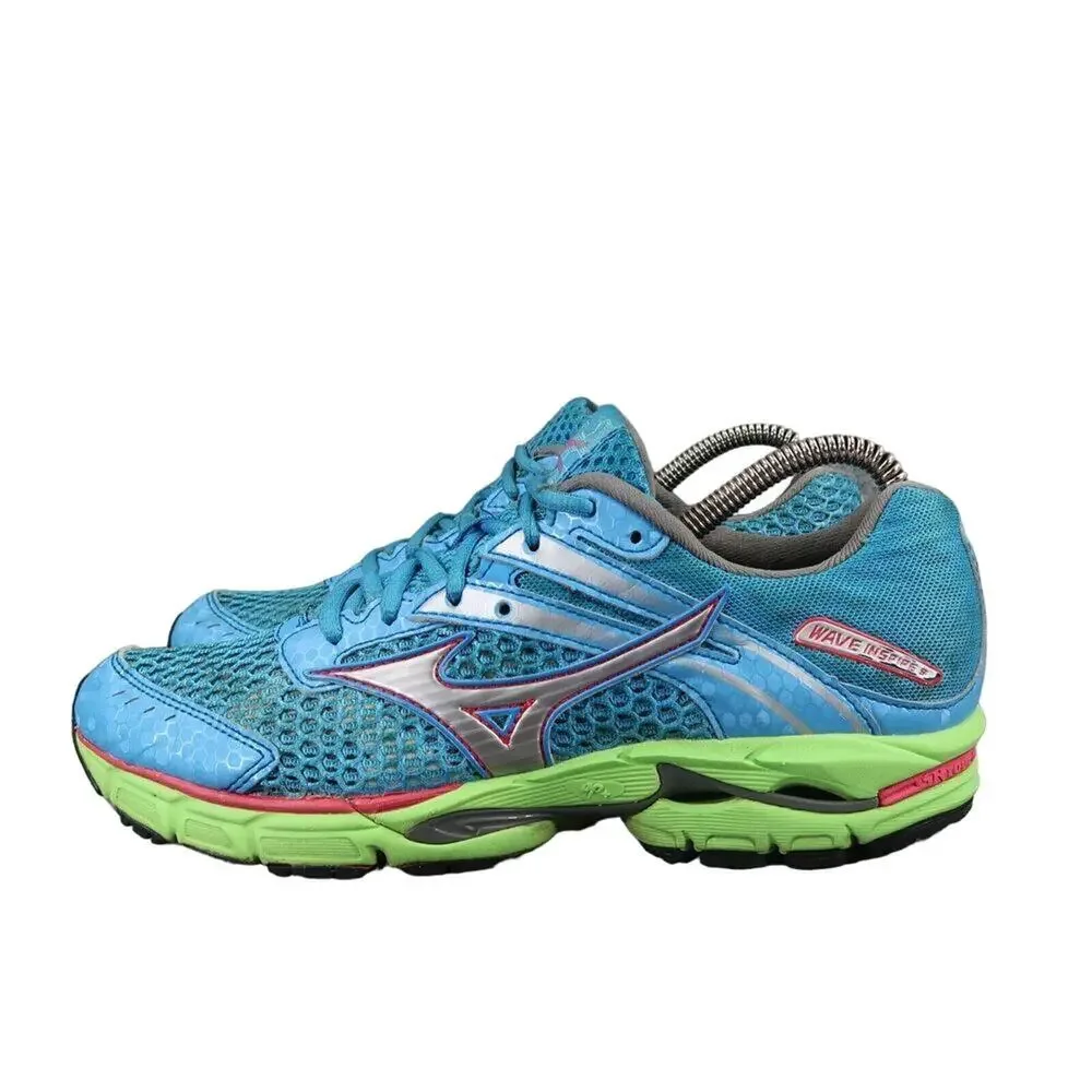 Mizuno Shoes Womens 8 Athletic Running Wave Inspire 9 Sport Trainer Active Blue